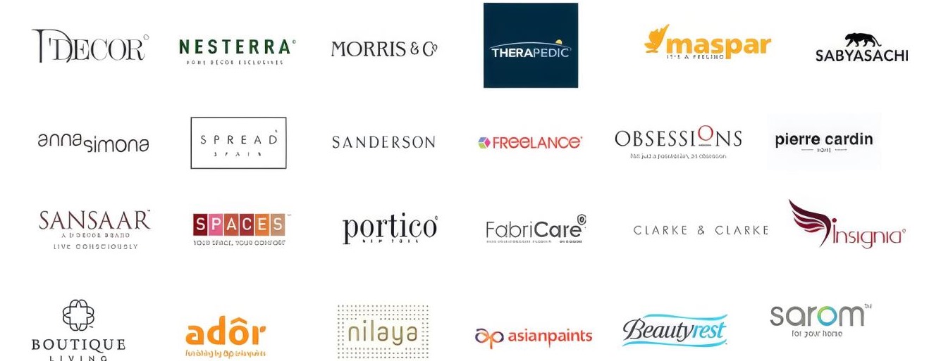 Logos of Surprise Furnishings brand partners
